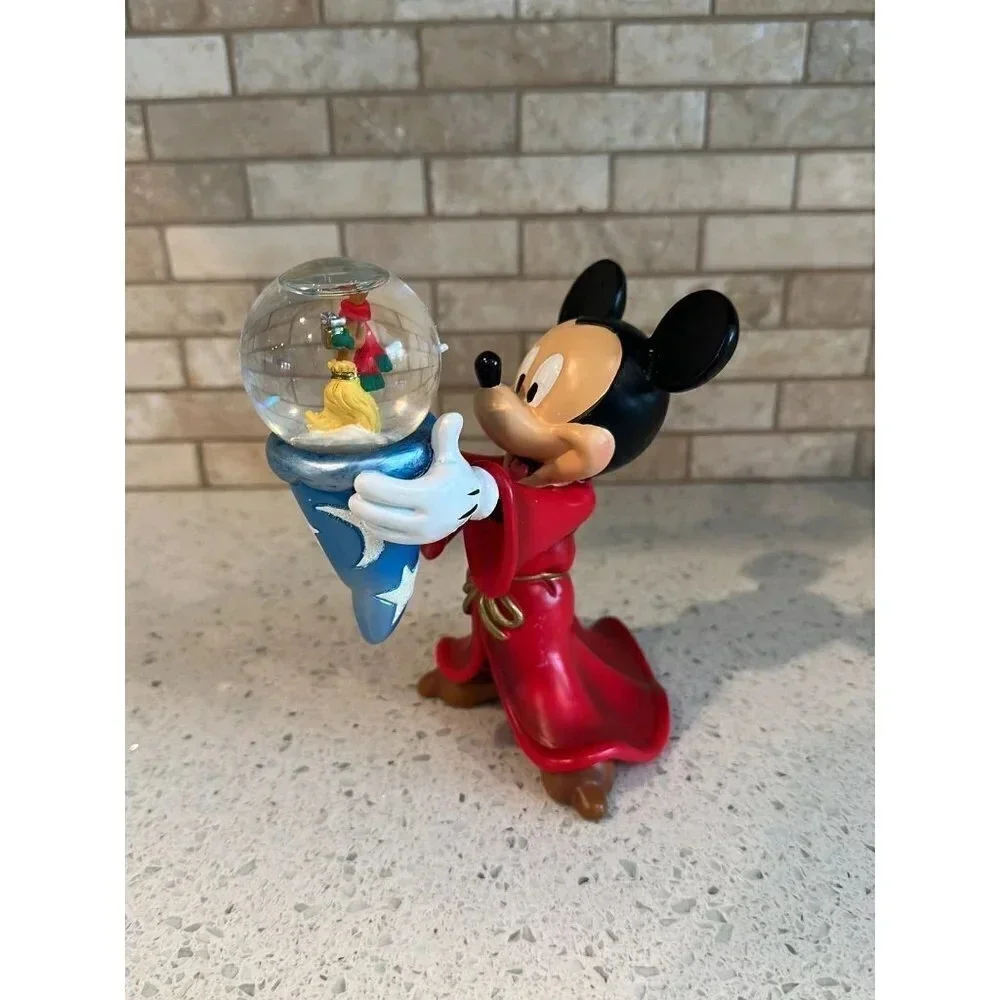 Disney Mickey Mouse Sorcerer Apprentice Fantasia Figure Snowglobe Gift Christmas